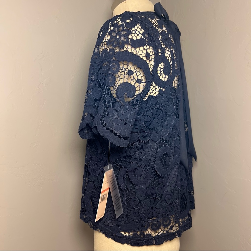 NWT Pretty Nanette Laporte layered lace top Sz S - Picture 7 of 10